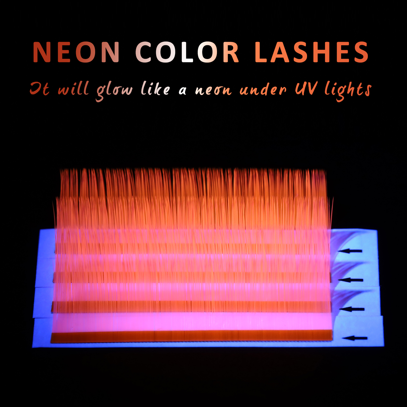 Best Individual Colored Eyelash Extensions Tray Wholesale LM