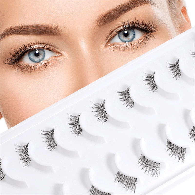 Wholesale small half eyelash corner handtied lash XJ127