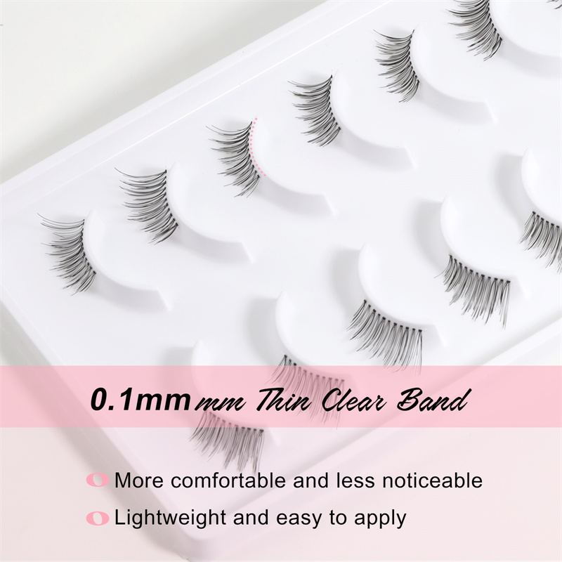 Wholesale small half eyelash corner handtied lash XJ127