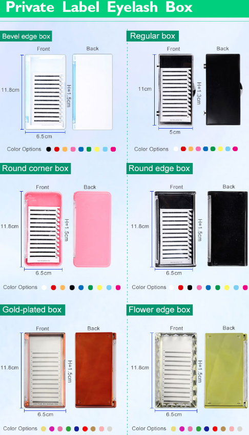 Best Individual Colored Eyelash Extensions Tray Wholesale LM