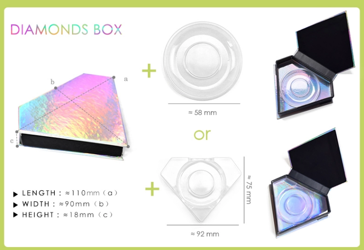 Private Label Custom False Eyelash Packaging Box ZX099