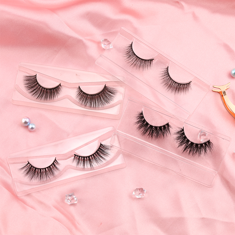 Wholesale Price 3D 20mm mink strip lashes Private Label YY