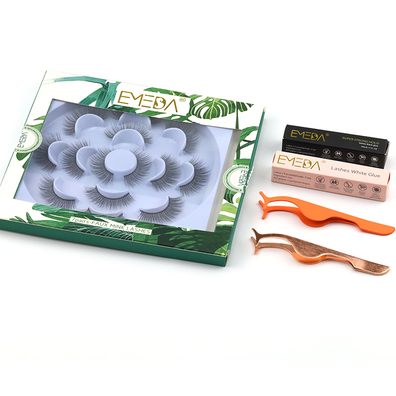 Wholesale Price 3D 20mm mink strip lashes Private Label YY
