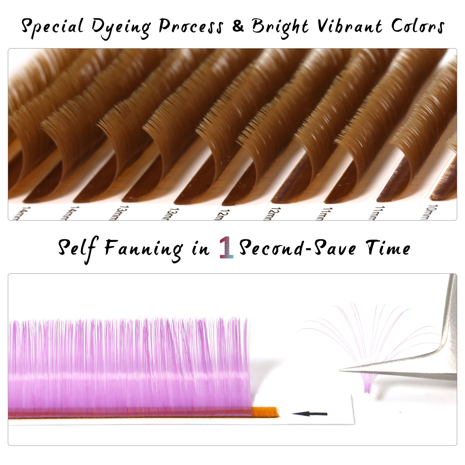 Best Individual Colored Eyelash Extensions Tray Wholesale LM