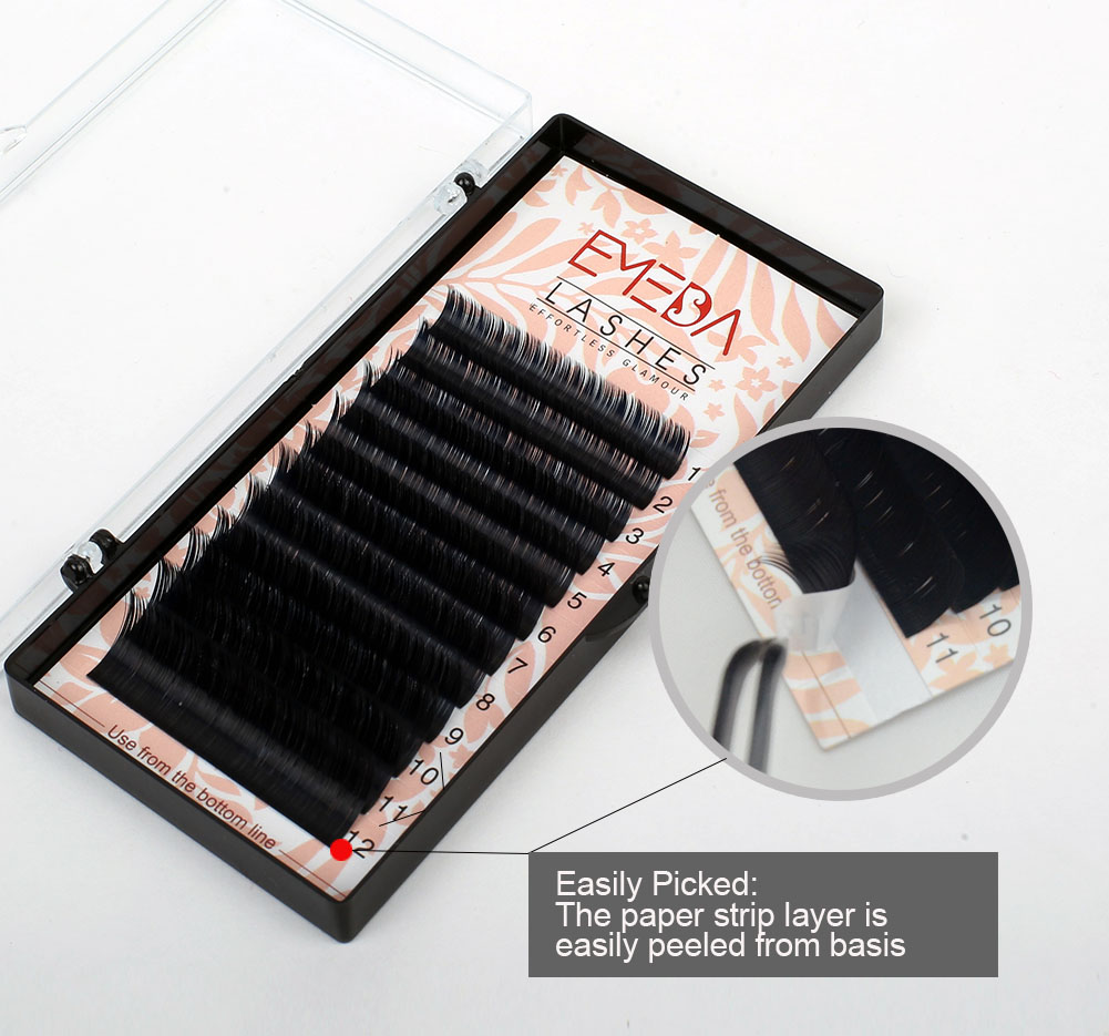 Wholesale Price Russian Individual Eyelash Extension with Private Label in the UK/USA YY69