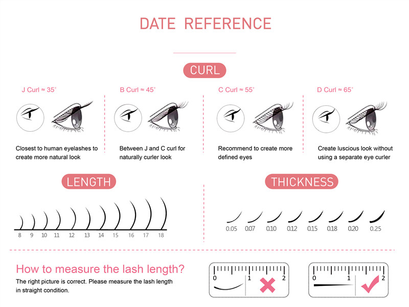 Individual lash extensions Premium Russia Volume & Classic Lash with your logo XJ90