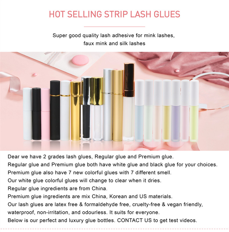 Wholesale super strong sticky no smell korean strip lash adhesive XJ97
