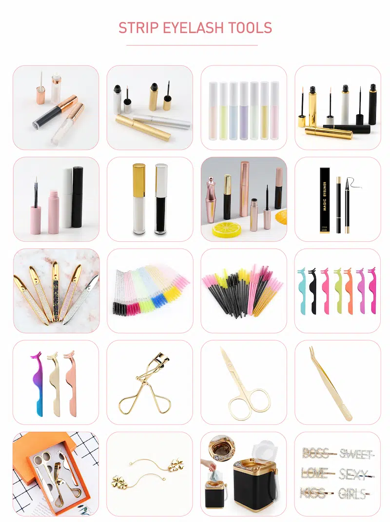 Wholesale small half eyelash corner handtied lash XJ127