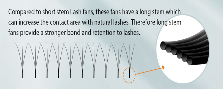 Private Label Long Stem Volume Premade Fans Vendors-LM