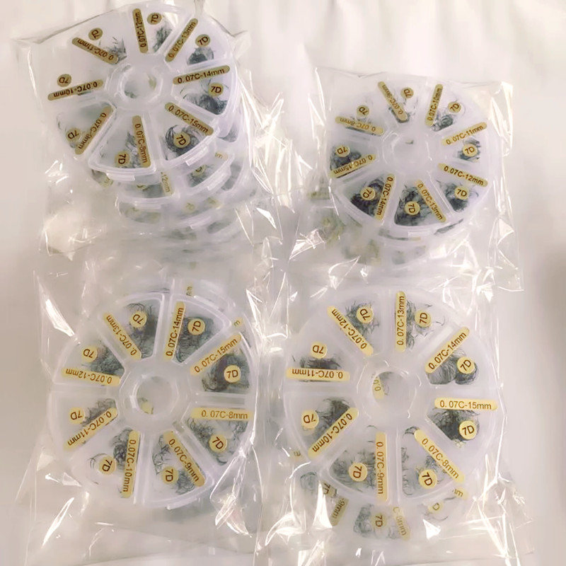 Wholesale 3D 4D 5D 6D 7D 8D 9D 10D 11D pointy base 1000 fans affordable Loose fan premade fan lash XJ100