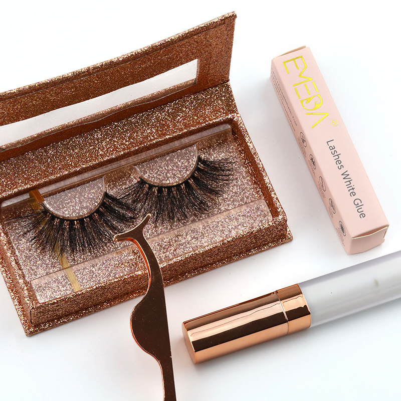 Best selling wholesale real mink 25mm lashes with package box YY