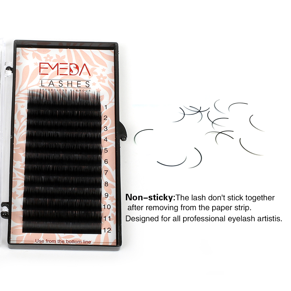 Free Sample for Korea PBT Fiber Russian Volume Eyelash Extension UK USA YY62