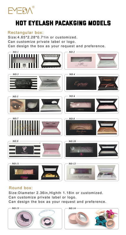Wholesale Luxury 2 Pairs Custom Eyelash Packaging Box ZX034