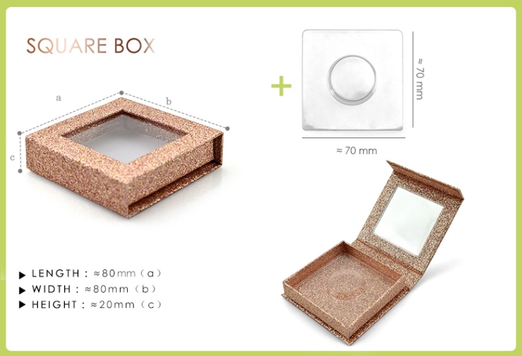 Private Label Custom False Eyelash Packaging Box ZX099
