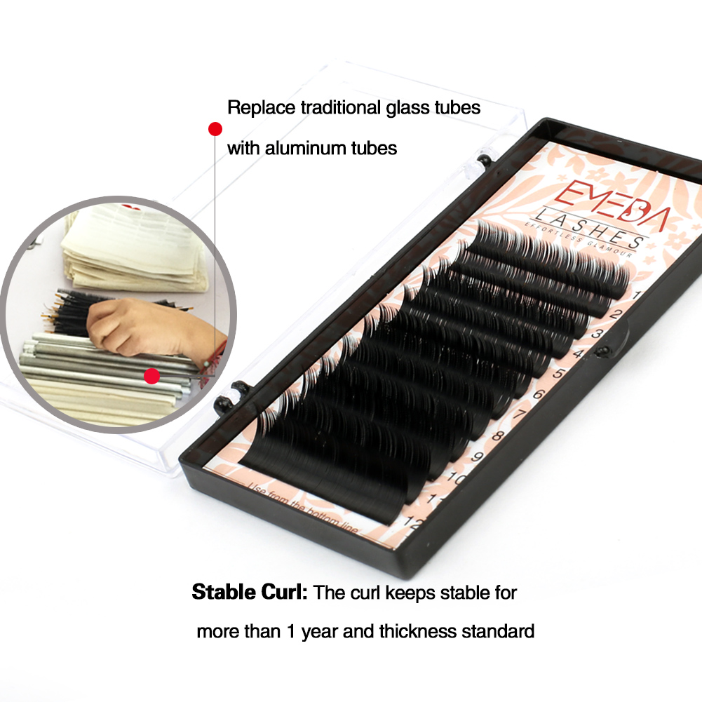Free Sample for Korea PBT Fiber Russian Volume Eyelash Extension UK USA YY62